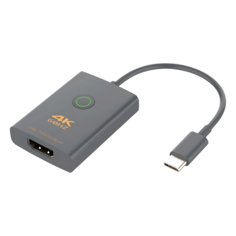 Adaptador USB-C a HDMI con Seguridad de Un Clic | Resolución 4K Ultra HD 60Hz | HDMI 2.0b 18 Gbps | DP 1.2a | Silenciamiento de Video Instantáneo | Protección ESD ±8kV | Audio 7.1 Canales | Compatibilidad Universal