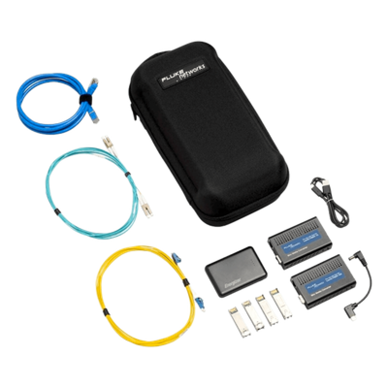 Probador de fibra para LinkIQ de 1 Gb/s y 10 Gb/s / Ping y Diagnóstico Switch / Bolsa de Transporte