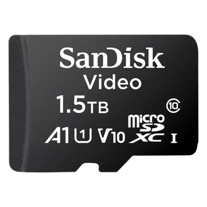 Memoria microSD / 1.5TB (1500 GB) / Alta Resistencia / Videovigilancia 24/7 / Clase 10 / UHS-I / -25°C a 85°C / 768 TBW