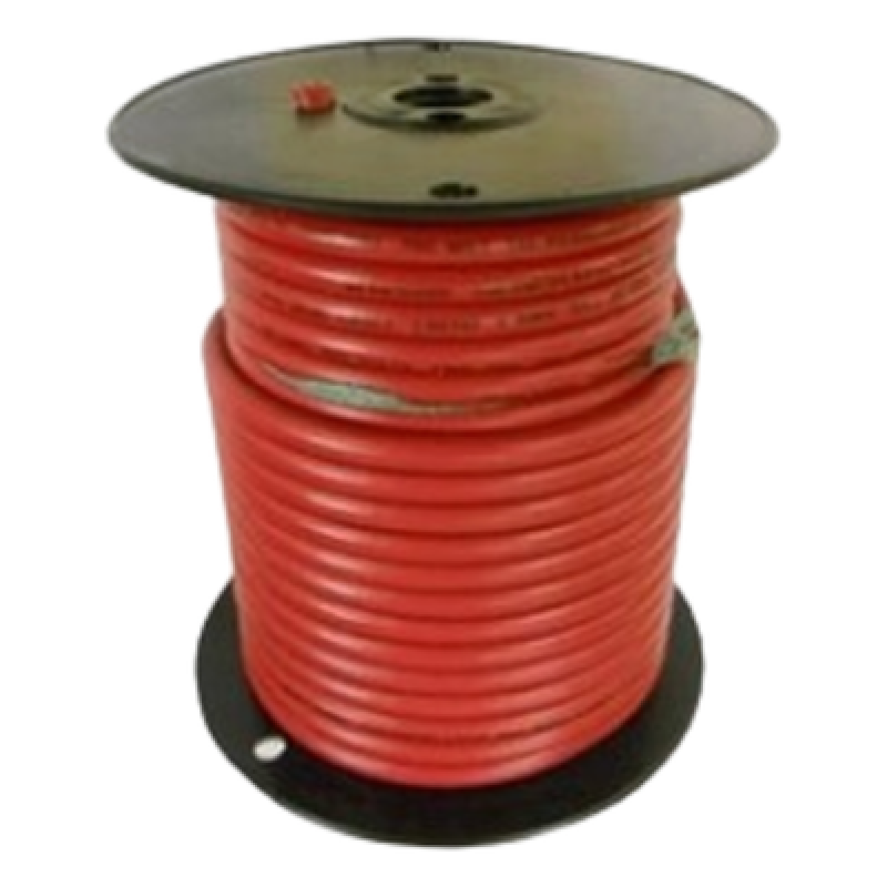 Cable Para Batería Color Rojo Calibre 1 AWG / Rollo de 100 Pies / Cobre Estañado Clase K / 600-1000V / 105°C Seco 75°C Húmedo / Resistente a Llama VW-1 / Flexible Extra / UL 1426 BC-5W2