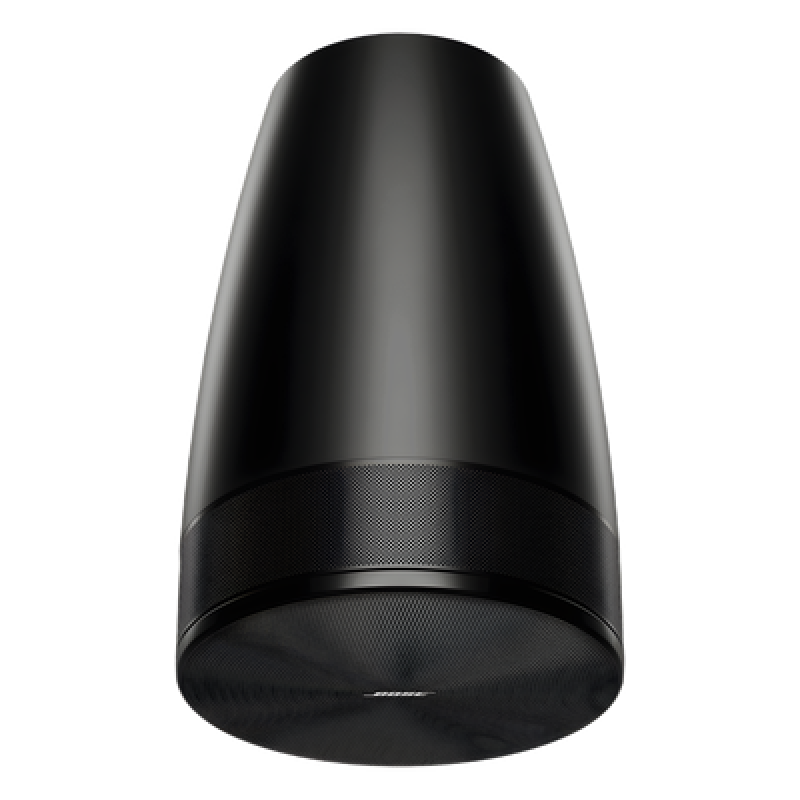 Altavoz Colgante Luna | Designmax | Sistema de Rango Extendido | Array Circular Ring Array™ 8 Drivers | Woofer 8″ Integrado | Cobertura 140° | Color Negro