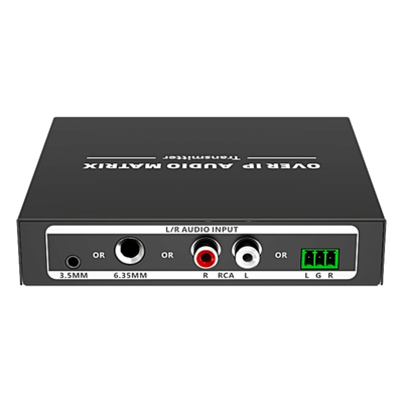 Extensor de Audio sobre IP | PCM 2.0 | 120 m | Matriz Flexible 1 a 1 / 1 a N / N a N | Interfaces Profesionales | Protección ESD | Solo Transmisor