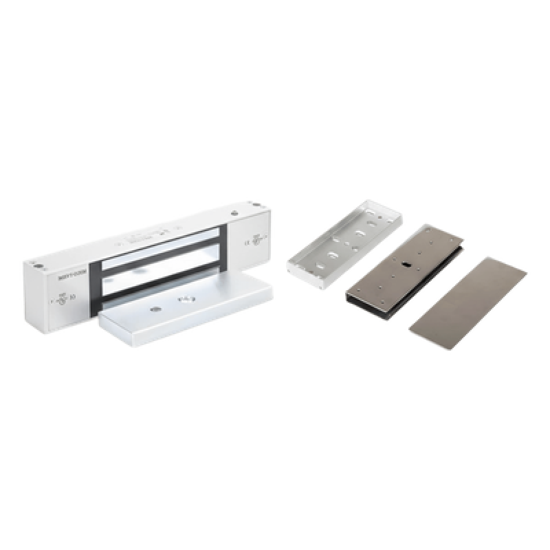 Kit Para Control de Acceso Incluye Chapa Magnética de 1200 Lbs / Montaje En "U" Para Puerta de Cristal / Uso Interior / Certificación UL