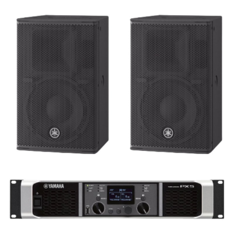 Kit Refuerzo Sonoro | Incluye 2 Bocinas CHR10 y 1 Amplificador PX5 | Ideal para Aplicaciones de Música en Primer Plano