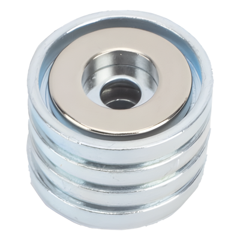 Kit de Montaje Magnético / Fuerza 26 lb (11.8 kg) / Copa 23.8 mm / Sin Taladrar / Compatible Enclosures Metálicos