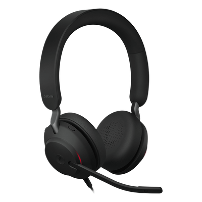 Jabra Evolve 2 40SE, Auricular Stereo Versión MS con Aislamiento de Ruido, Conexión USB C/A y Indicador de Ocupado (Busylight) (24189-999-799)