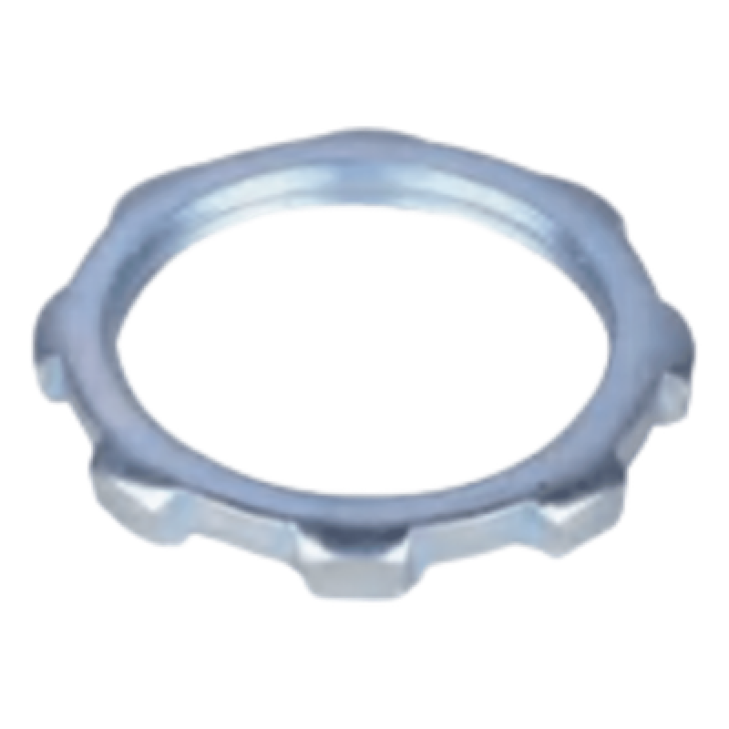 Contratuerca Metálica / Acero Galvanizado / 1" (25.4 mm) / UL Listed / Continuidad Eléctrica y Mecánica / Anticorrosivo / Comercial e Industrial