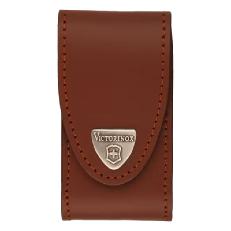 Funda de Piel / Cierre Velcro / 10 cm Alto / 0.1 kg / Color Café