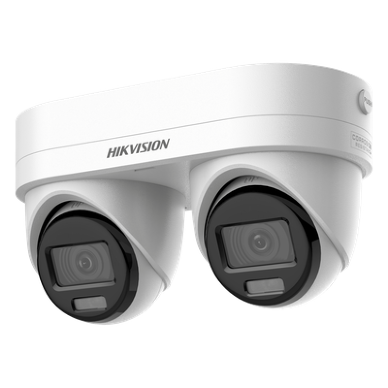 PanoVu Series / Lente Dual de 4 Megapixel / 2 Lentes Fijos de 2.8 mm / Recomendado para Pasillos o Esquinas / IP67 / IK10 / PoE / WDR 120 dB / Dual Light (30 mts IR + 30 Mts Luz Blanca) / Micrófono y Bocina Integrada / Micro SD / ACUSEEK