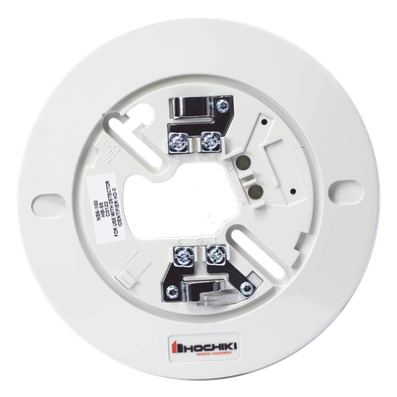 Base para Detector Convencional / 6" / 2 y 4 Hilos / 24 Vcd / Contactos Relé Forma C / Resistencia Limitadora Integrada