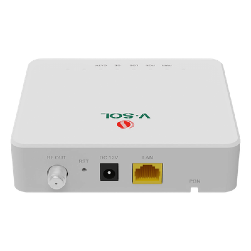 ONU Bridge Dual GPON/EPON con 1 Puerto SC/APC + 1 puerto LAN Gigabit + 1 puerto CATV