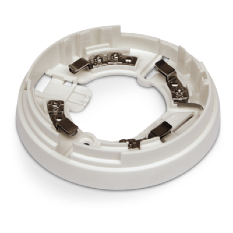Base de Montaje para Detectores de Incendio / Universal IRIS y ENEA / Cortocircuito Integrado / 110 mm (4.3 in) / Terminales +, -, R