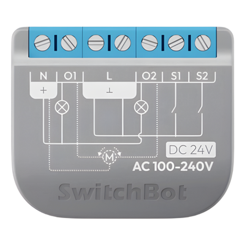 Relay Switch Inteligente 2 Canales / WiFi + BLE / Medición Consumo / 10A por Canal / Protección Sobrecarga / Compatible Matter / 42 x 36 x 16 mm (1.7 x 1.4 x 0.6 in)