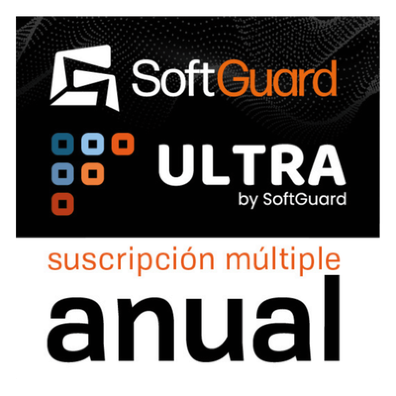 SoftGuard ULTRA MÚLTIPLE (Licencia Anual) / Software de Monitoreo / Plataforma Integral / Central de Alarmas / Video / GPS / Apps Móviles / CRM