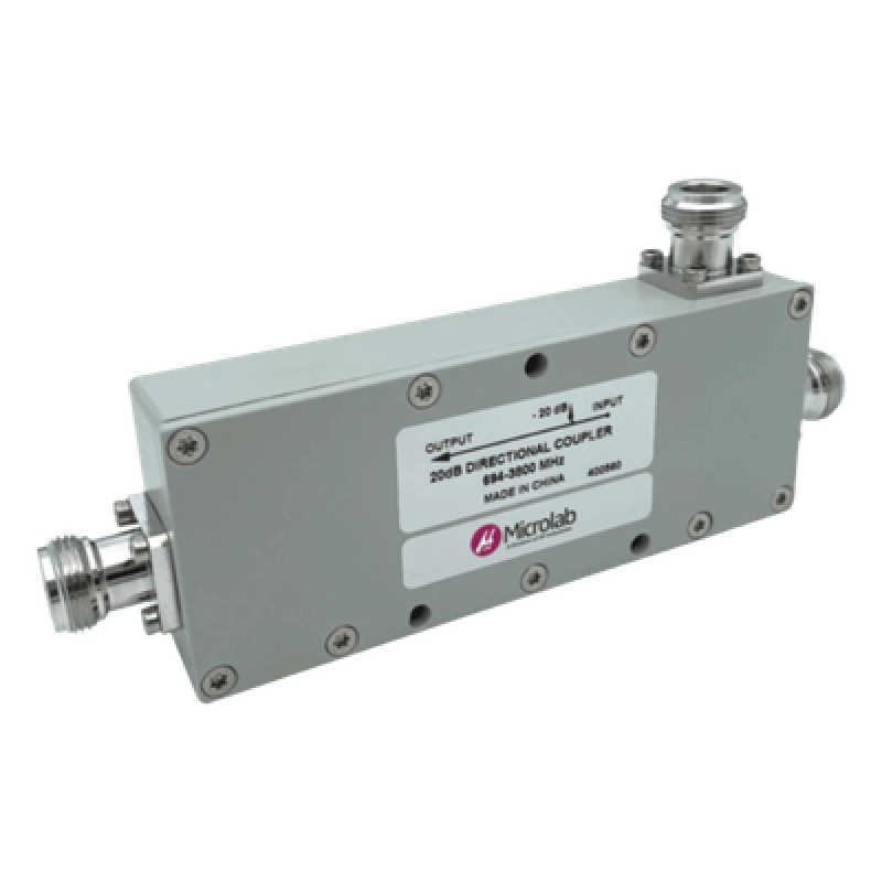 Acoplador Direccional / 694-3800 MHz / 300W / N hembra / 20 dB / PIM < -155 dBc / IP65 / Bajo Pérdida