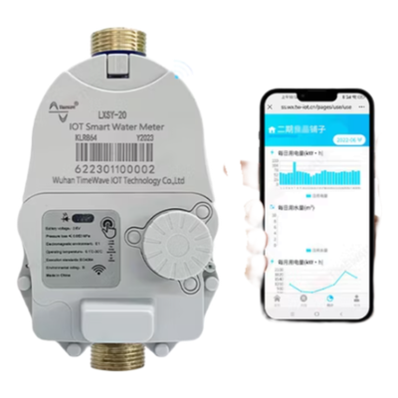 Medidor de Agua Inteligente LoRaWAN / 1 Pulgada / Válvula de Corte Eléctrica / Precisión 10 L / IP67 / Batería Litio 3.6 V