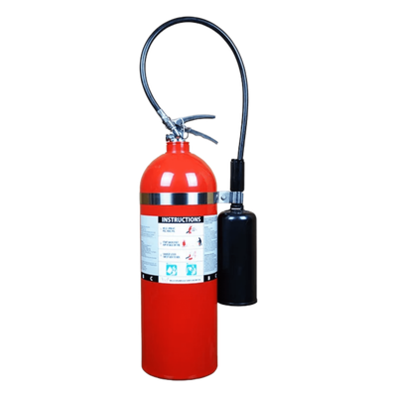 Extintor de CO2 / 20 lb (9.07 kg) / Descarga 18 s / Alcance 1.2-2.4 m (4-8 ft) / Fuego Clase B y C / UL Listado / -30°C a 49°C (-22°F a 120°F)