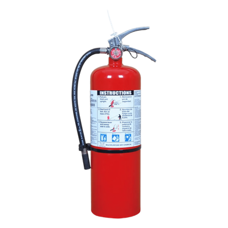 Extintor de Polvo Químico Seco / Clase ABC / 10 lb (4.53 kg) / Tiempo de Descarga 22 s / UL Listado / -40°C a 49°C