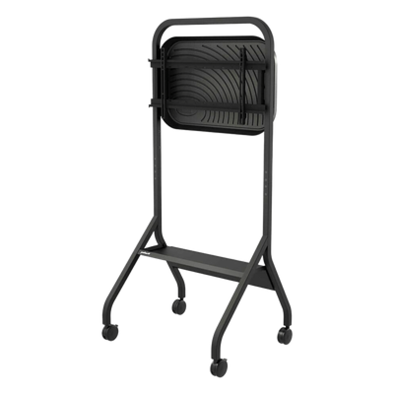 Carro Móvil para Pantalla Plana / 43" a 75"+ / Altura Ajustable 49.8"-65.8" (126.5-167.1 cm) / Capacidad 150 lb (68 kg) / 4 Ruedas Dobles 4" (102 mm) / Gestión de Cableado Interno / Estructura Tubular
