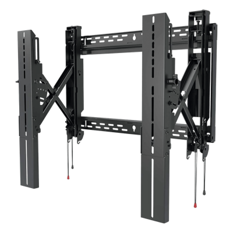 Soporte de Pared Universal Tijera SmartMount / Extensión 12 pulgadas (305 mm) / Carga Máxima 200 lb (90.7 kg) / Ajuste Tilt +15°/-2° con IncreLok / Patrón VESA 200x100 a 600x600 mm / Apertura Abierta para Cajas Empotradas / In