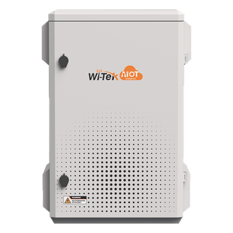 Gabinete de Acero Ventilado para Exterior 380 x 660 x 240 mm con Rieles DIN y 4 Placas Laterales para Montaje de Equipos por Fuera