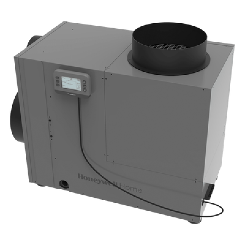 Deshumidificador de casa completa de 90 pintas por día con ventilación integrada, salida tri-direccional y sensores de fuga, filtro MERV 8 de 14x20 pulgadas