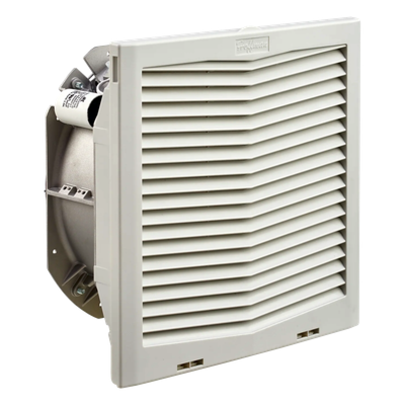 Ventilador Con Filtro de Montaje Lateral HF13, Con Flujo de Aire de 395 CFM, 115 Vca, Color Gris Claro