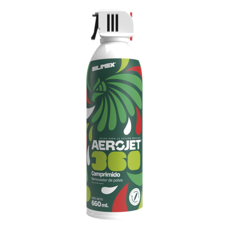 Removedor de Aire Comprimido / Aplicación 360° / Válvula Anti-Estallamiento / 660 ml / Uso en Cualquier Posición / Sin Residuos ni Humedad