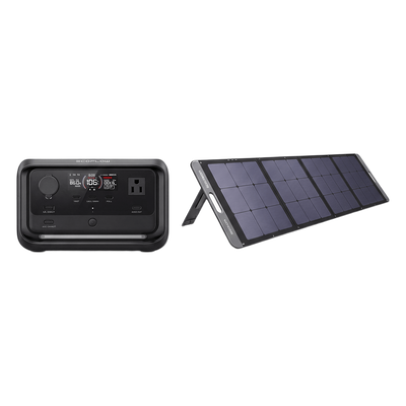 KIT DE PANEL SOLAR Y ESTACIóN DE BATERíA PORTáTIL