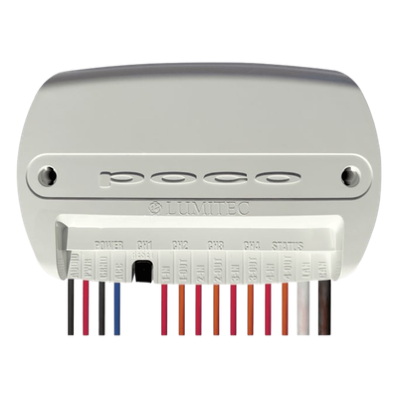 Módulo de Control de Iluminación Digital Poco 4 / Tecnología PLI / NMEA 2000 y CANbus / Sound-to-Light Inteligente / Sellado y Compacto / Expansión vía Pico Modules