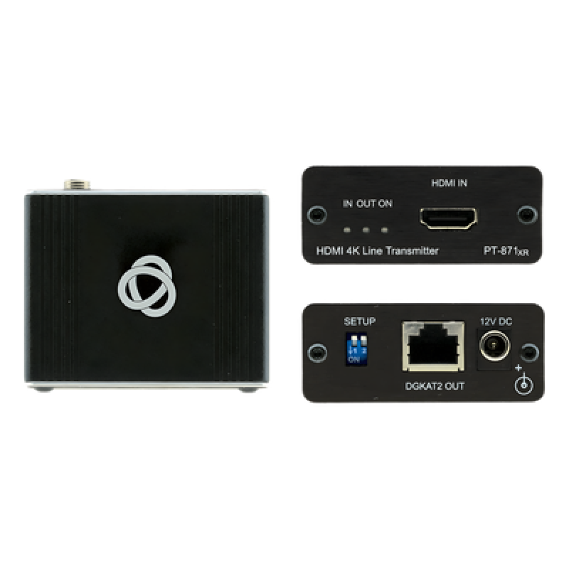 Kit Extensor HDMI / 70 m (230 ft) / 720p y 1080p @ 60 Hz / Cat 6/6a/7 / Cero Latencia / HDR10 / Salida Loop / EDID / Audio 3.5 mm