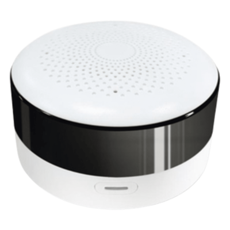 Controlador IR Universal / Zigbee 3.0 / Alcance 10-15 m (32.8-49.2 ft) / Sensor Temp-Hum / Aprendizaje IR / 80x48 mm