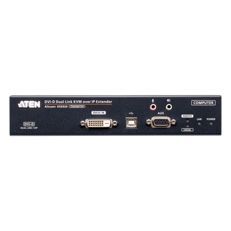 Transmisor KVM over IP 2K DVI-D Dual-Link | Dual SFP | PoE | Resolución hasta 2560 x 2048 | Transmisión sin pérdidas | Alimentación redundante | Gestión Centralizada CCKM