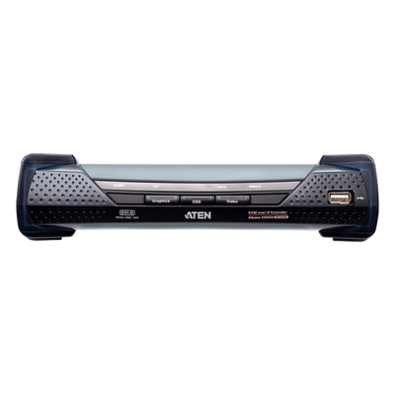 Receptor KVM over IP 2K DVI-D Dual-Link | Dual SFP | PoE | Resolución hasta 2560 x 2048 | Transmisión sin pérdidas | Alimentación redundante | Gestión Centralizada CCKM