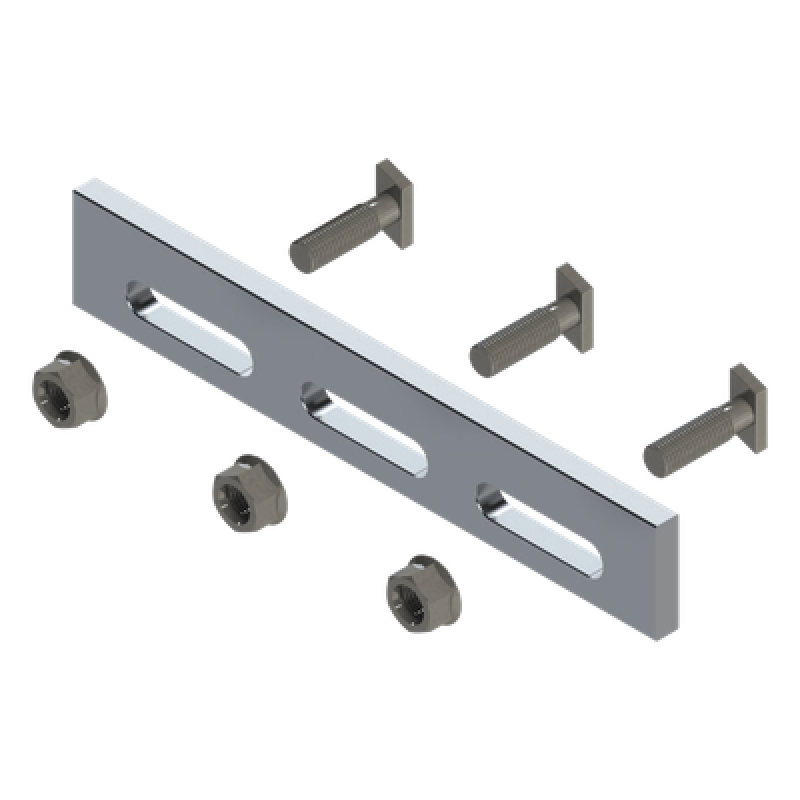 Soporte Inclinado Solar / Aluminio Serie 6000 / Ajustable / Compatible N Rail 4.72 / 135 g / Acero Inoxidable Grado 30