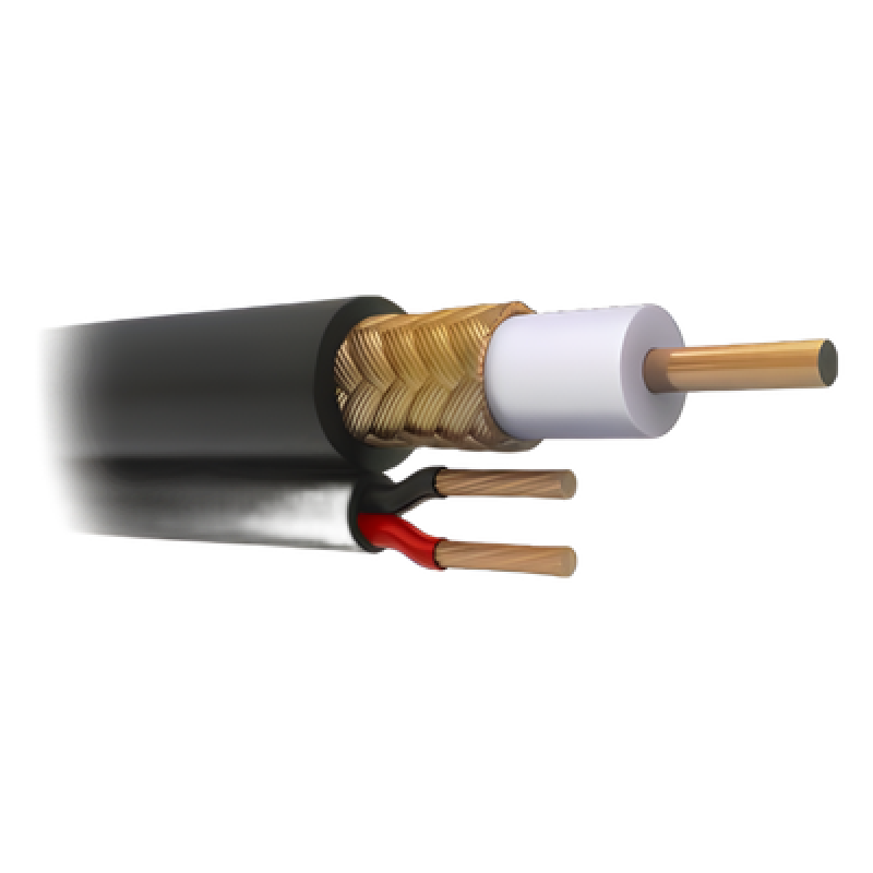 Cable Coaxial Siamés RG59 / 305 m (1000 ft) / Malla Cobre 96% / SFS HD / Intemperie