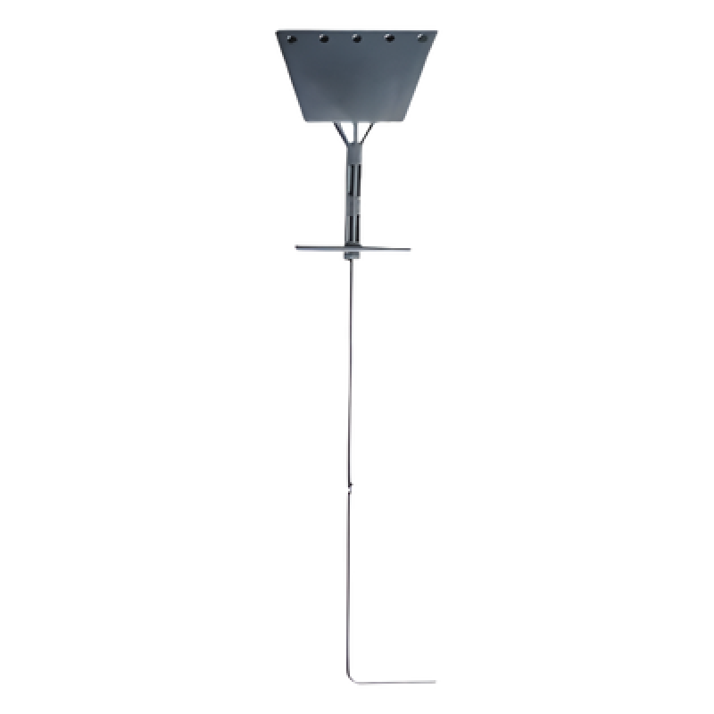 Ancla tipo Paleta con Redondo 3/4", placa de 1/2", 195 cm de Largo, Galvanizado por Inmersión en Caliente.