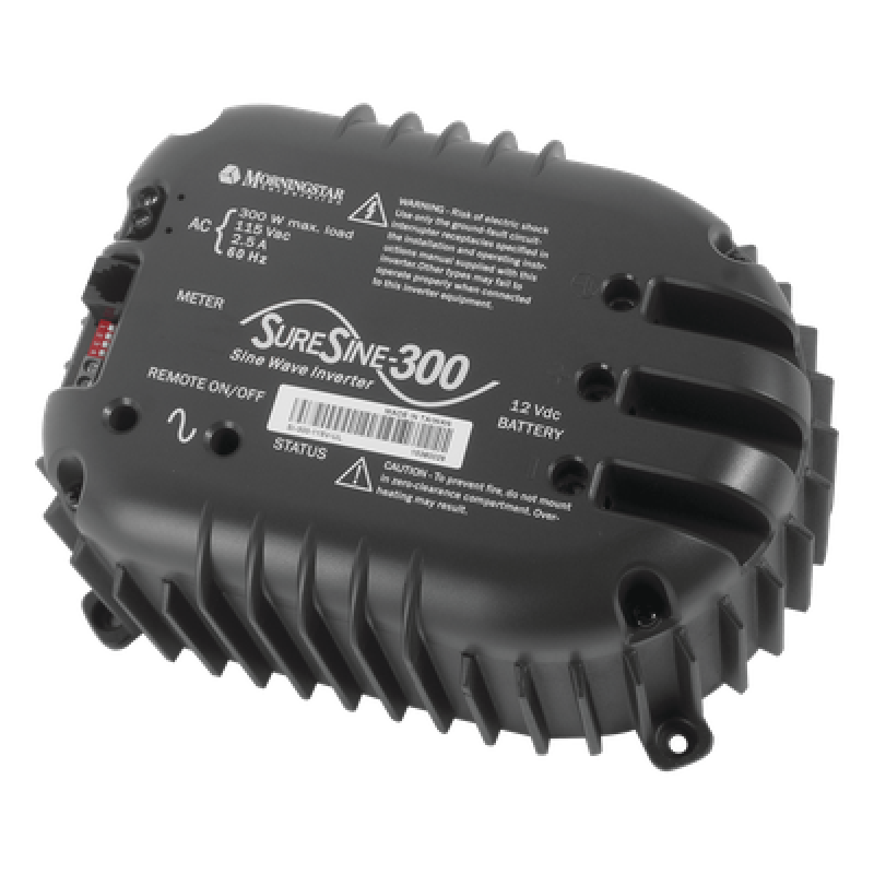 Inversor de Onda Sinusoidal Pura SureSine 300 W / 12 VCC a 110 VCA / 85-90% Eficiencia / Uso Industrial / Certificación UL