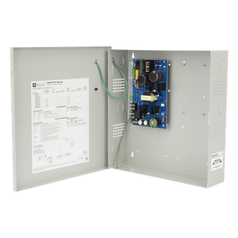 12 o 24 Vcc @ 6 Amp. / fuente de alimentación / 1 salida / capacidad de baterías de respaldo / requieren baterías