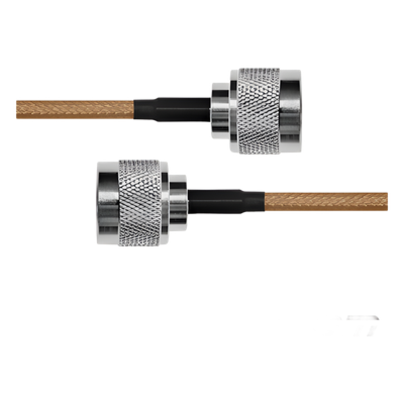 Jumper de 180 cms. con Cable Coaxial RG-142/U y Conectores N Macho a N Macho.
