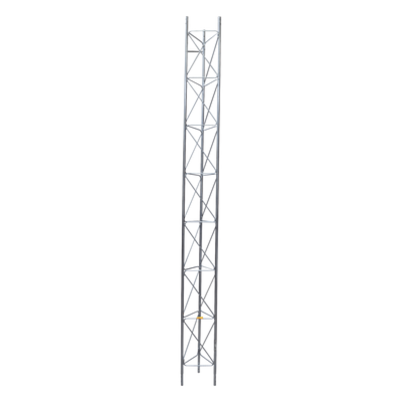 Tramo de Torre Arriostrada de 3m x 45cm, Galvanizado por Inmersión, Hasta 60 m de Elevación. Zonas Húmedas.