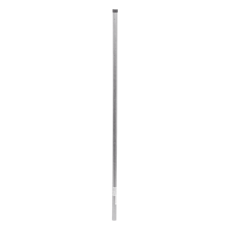 Poste de Esquina para Cerca Electrificada / 1.2 m (3.9 ft) / Tubo Galvanizado Calibre 18 / Diámetro 1' / 5 Aisladores