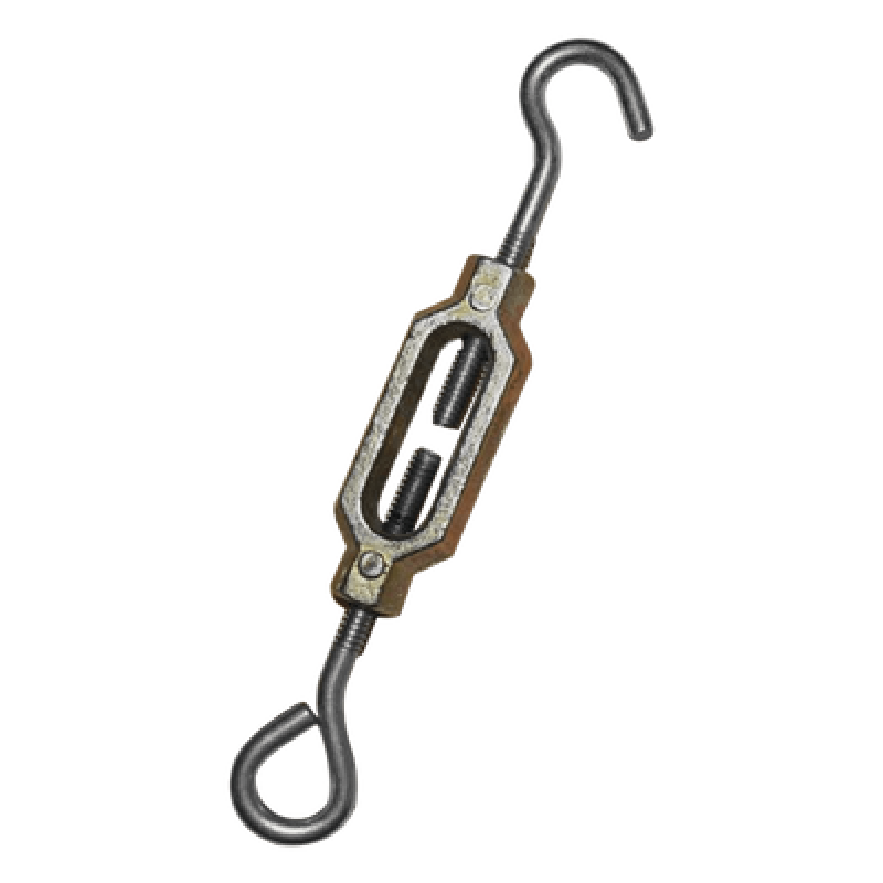 Tensor para Cerca Eléctrica / Resistencia 70 kg / Resistencia Eléctrica 0.4 Ohm / Acabado Tropicalizado / Gancho Calibre 10 / Cuerda UNC Cromo Duro