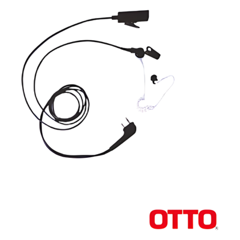 Micrófono-Audífono Profesional de 2 Cables para KENWOOD NX200/300/410/5000, TK-480/2180/3180