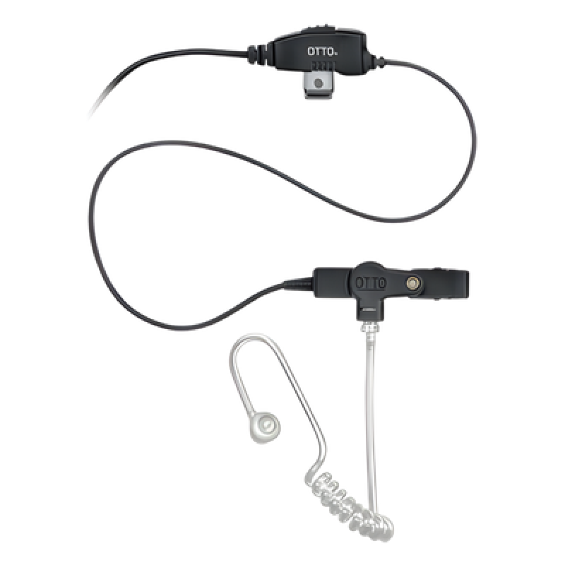 Kit Micrófono-Audífono / 1 Cable / Tubo Acústico Desconexión Rápida / Compatible Kenwood NX-340/320/420 / 25,000 Ciclos Flexión / PTT Mini