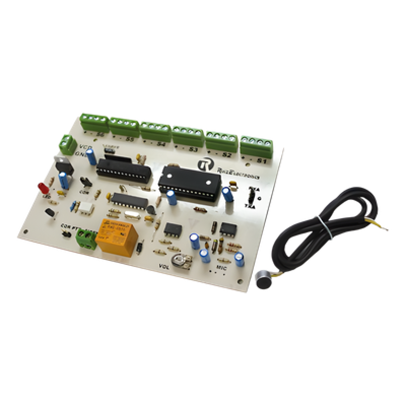 Tarjeta Radio Alert / 6 Zonas / Activación DTMF o Llave de Seguridad / Relevador 5A / Monitoreo Audio 1 Minuto