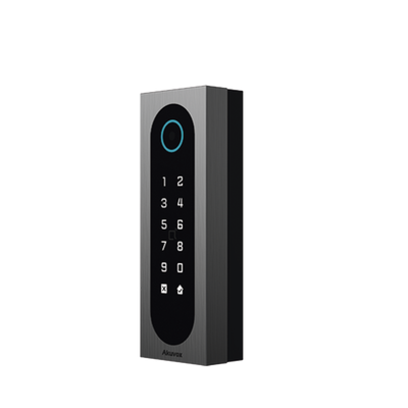 AKUVOX A08S Control de Acceso Slim Akuvox A08S / Aluminio y Vidrio Templado / IP65 & IK09 / Capacidad para 20,000 Tarjetas / Métodos de Acceso Multi (