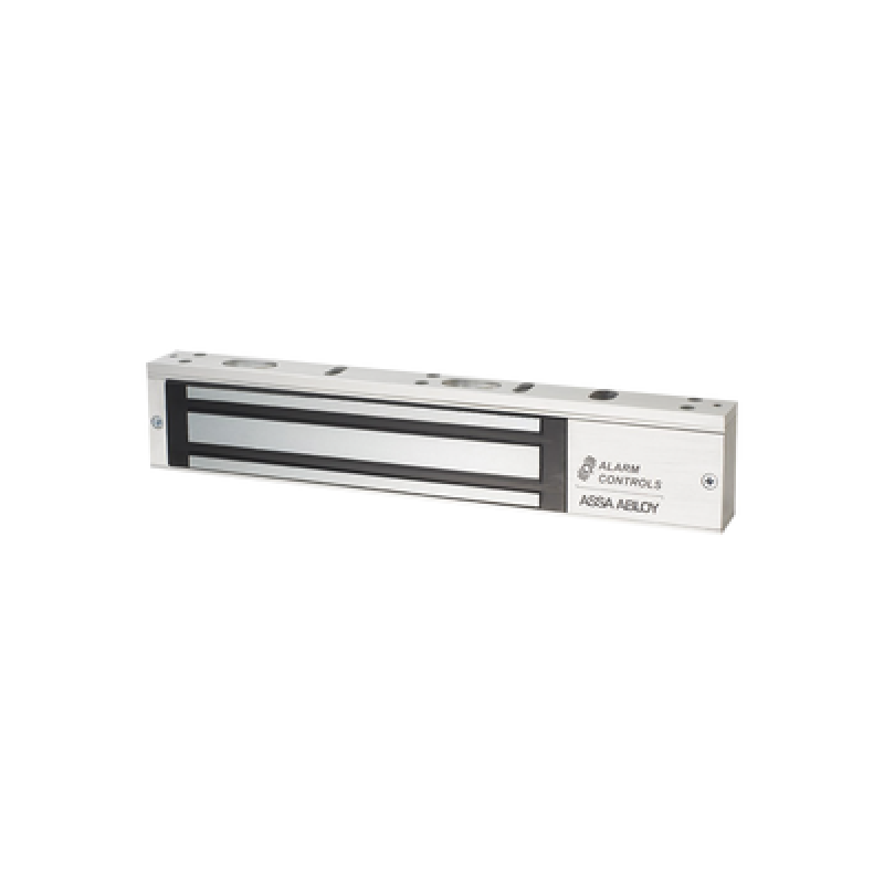 ALARM CONTROLS-ASSA ABLOY AC600LB 600 lbs Chapa Magnética, Garantía de Por Vida, Sensor de Puerta y LED / Sensor Bondstat y DPS