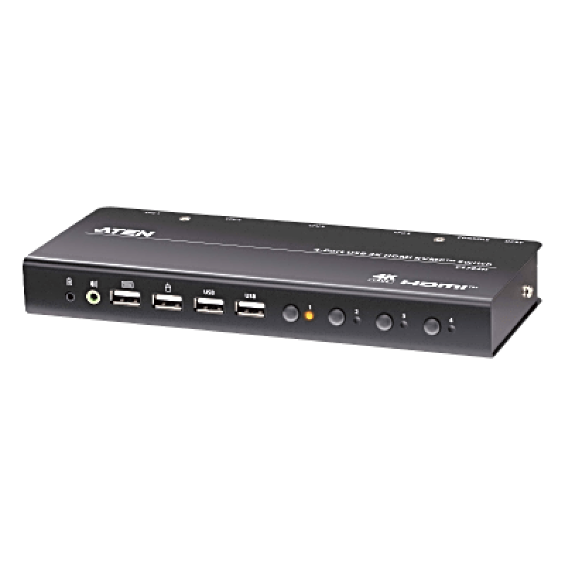 Switch KVMP USB HDMI 4witch KVM HDMI 4 Puertos | 4K DCI | USB 2.0 | Hotkeys | Video DynaSync | Plug & Play