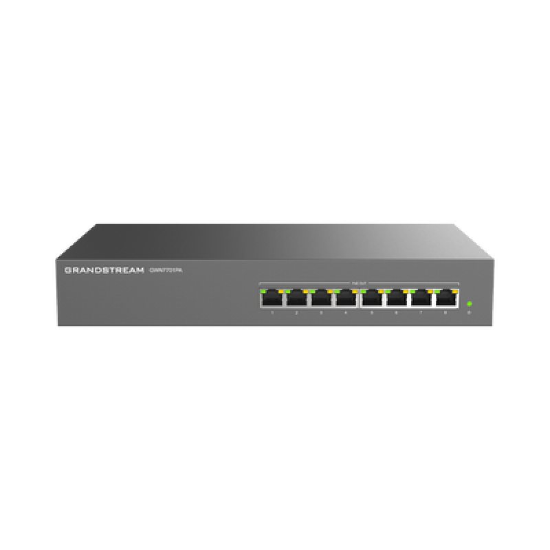 GRANDSTREAM GWN7701PA Switch PoE+ Gigabit No Administrable / 8 puertos 10/100/1000 Mbps / 8 puertos PoE+ / hasta 145W